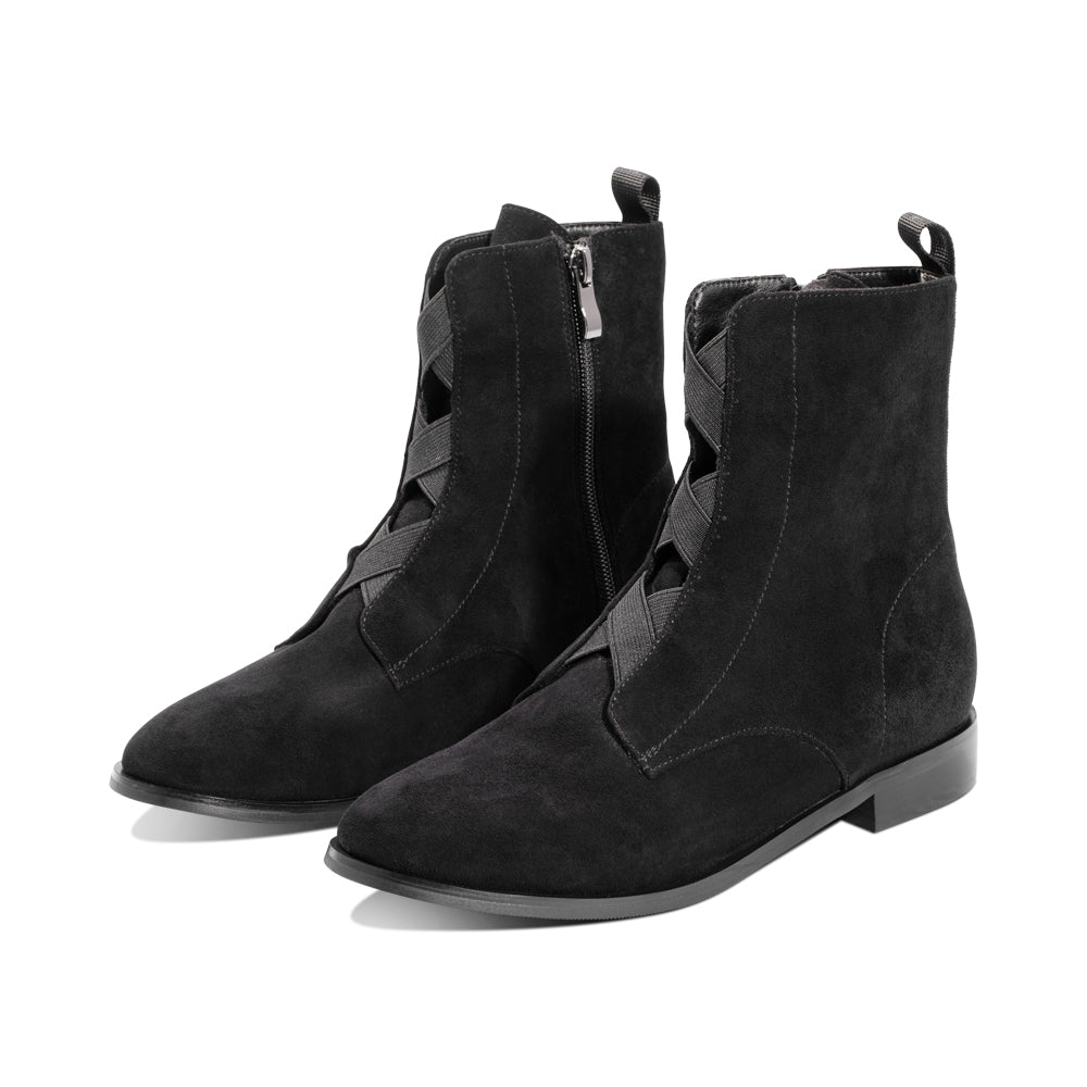 Pansy Black Suede F25