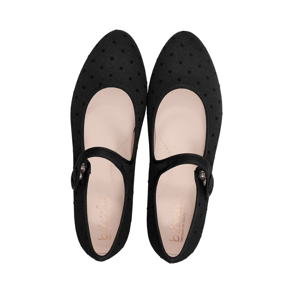 24604 Black Specialty Polka Dots F25