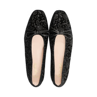 3027L Black Embroidered Velvet F25