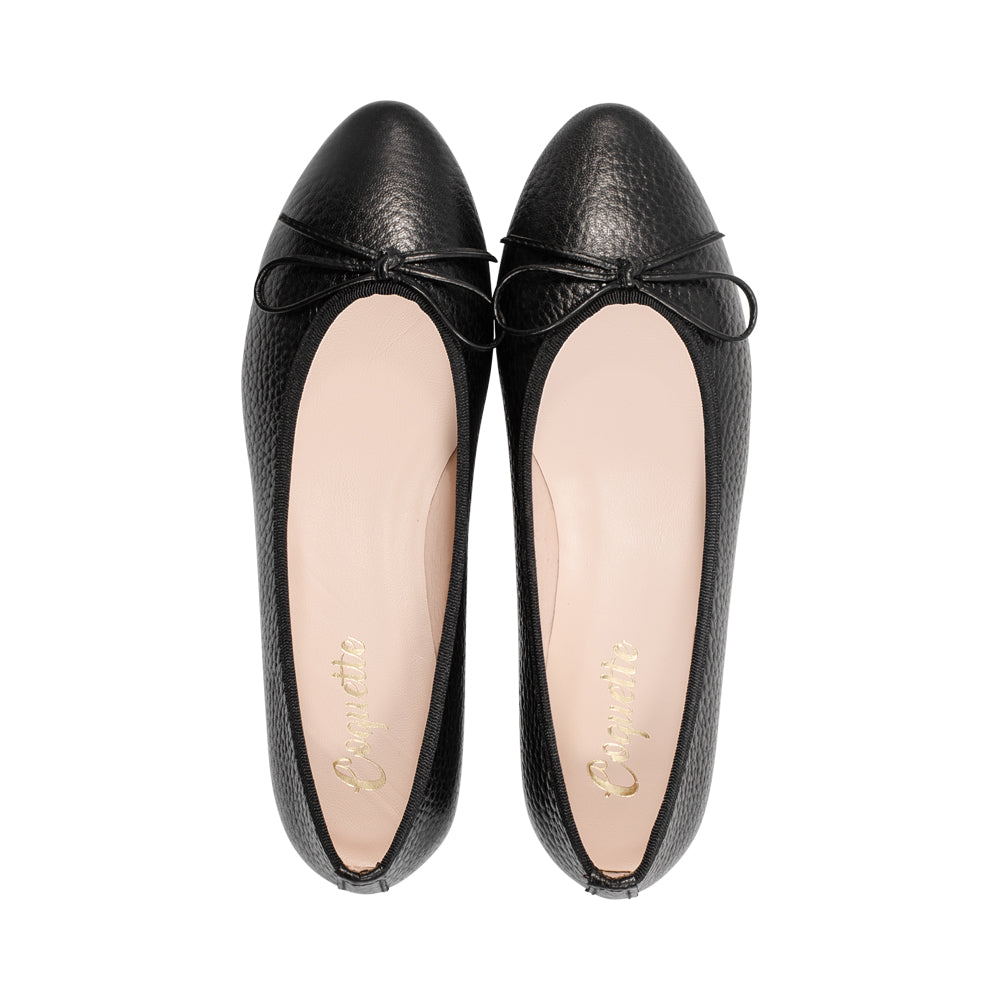 3086 Black Pebble Leather F25