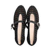 3091-S Black Perforated Suede F25
