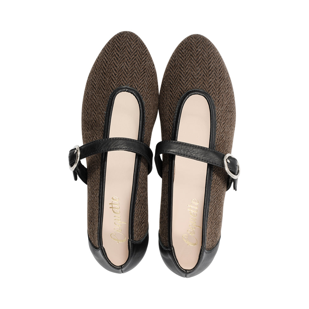 3091-S Mocha Herringbone F25