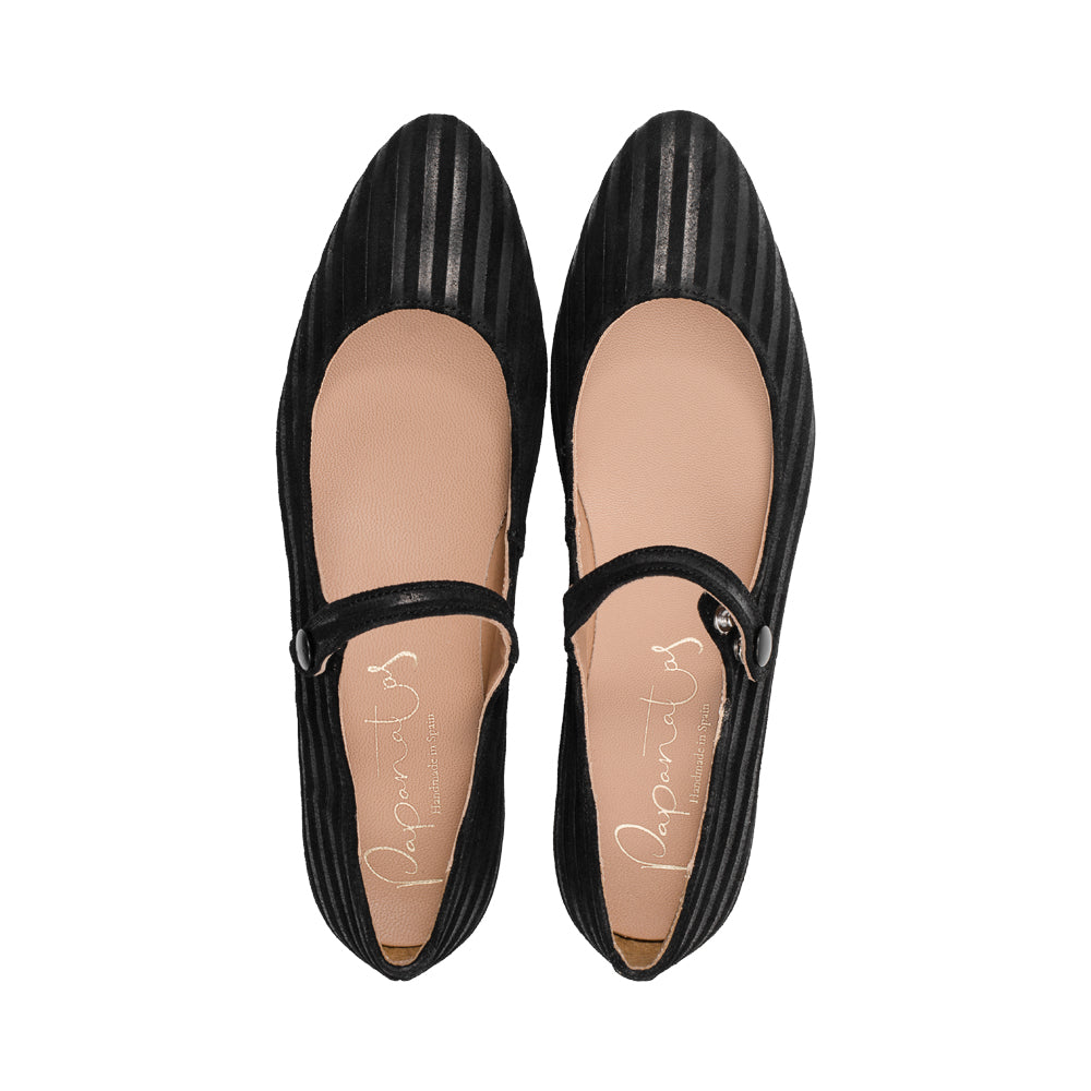 48015Am Black Corduroy / Leather F25