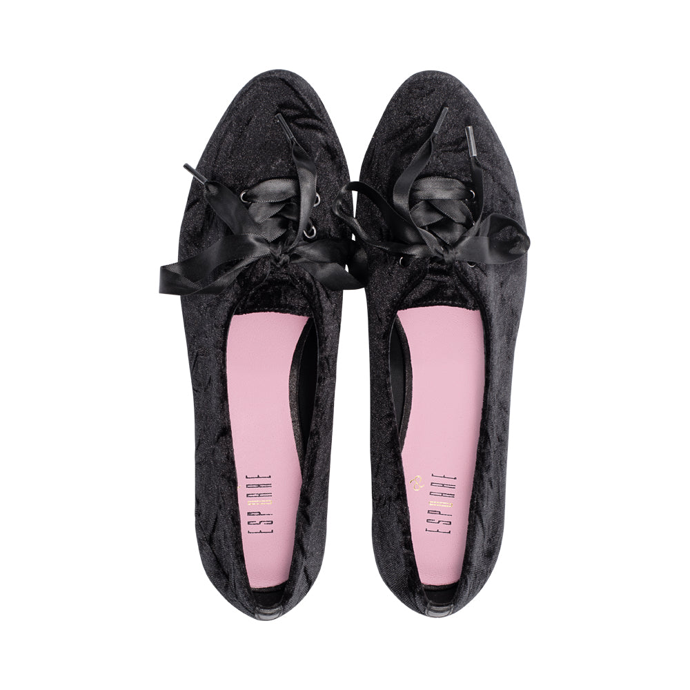 Bailey Black Hammered Velvet F25