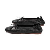 Barney Black Chevron Leather F25