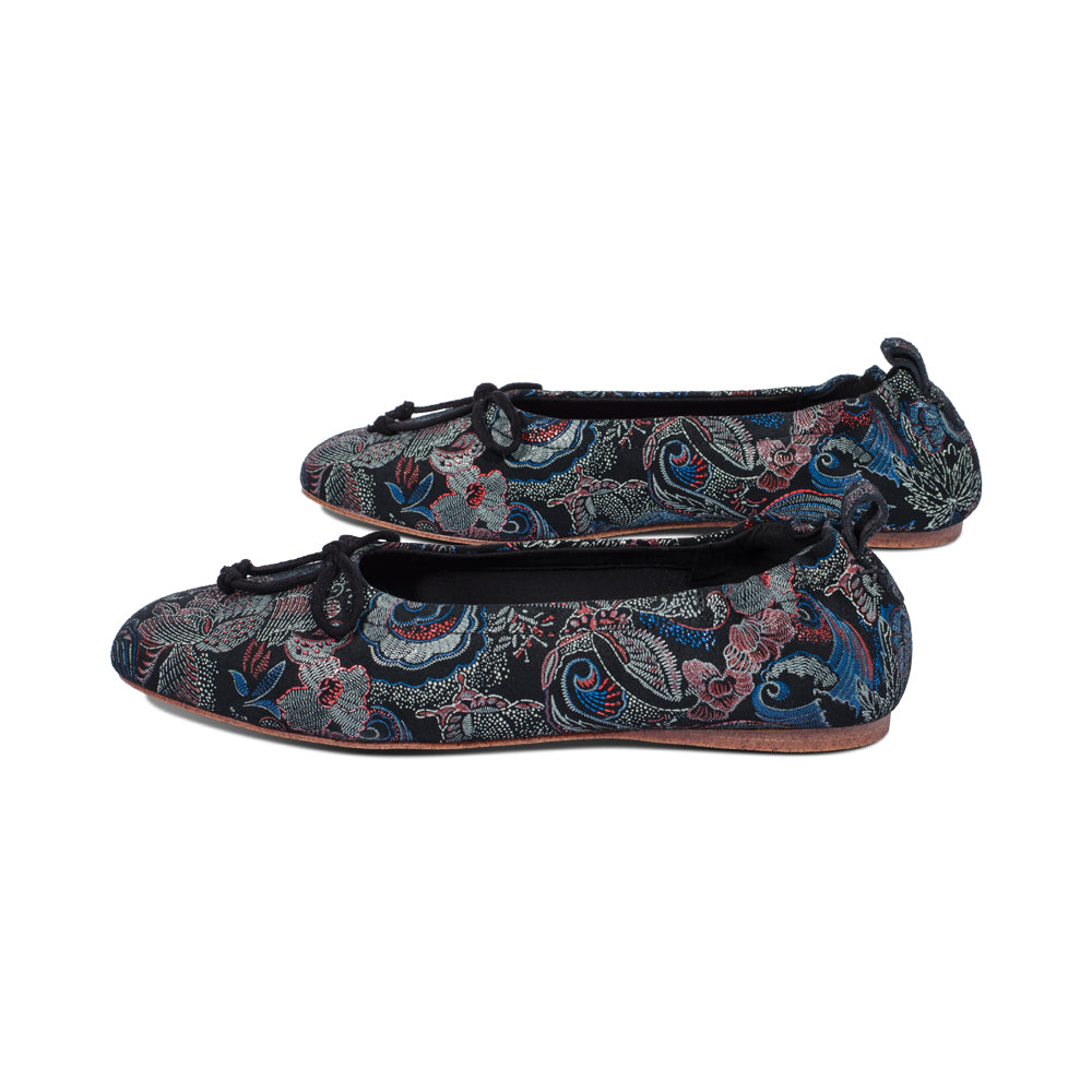 Barney Black Multi / Paisley Leather F25