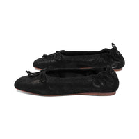 Barney Black Print Suede F25