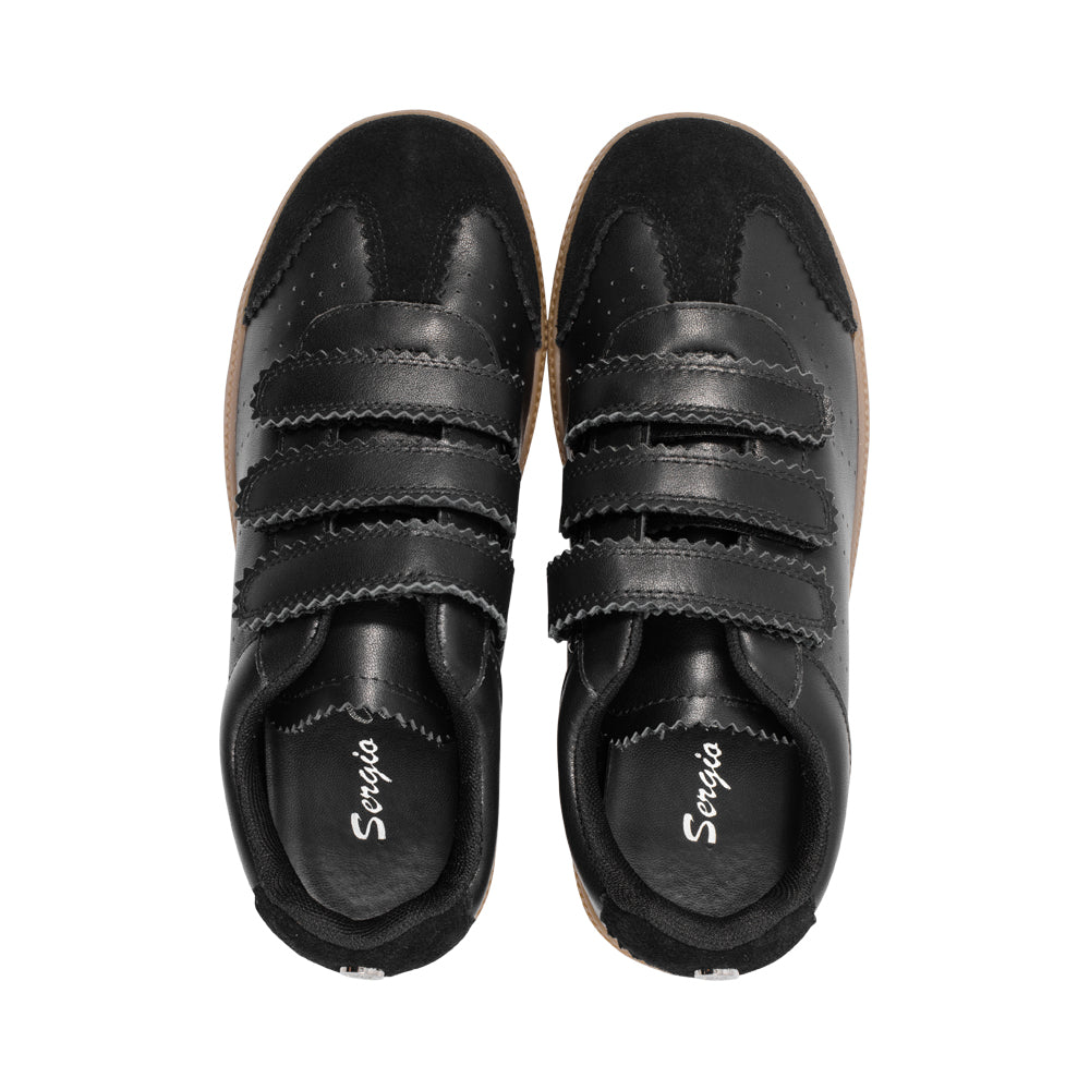 Caliva Black Leather / Black Suede F25