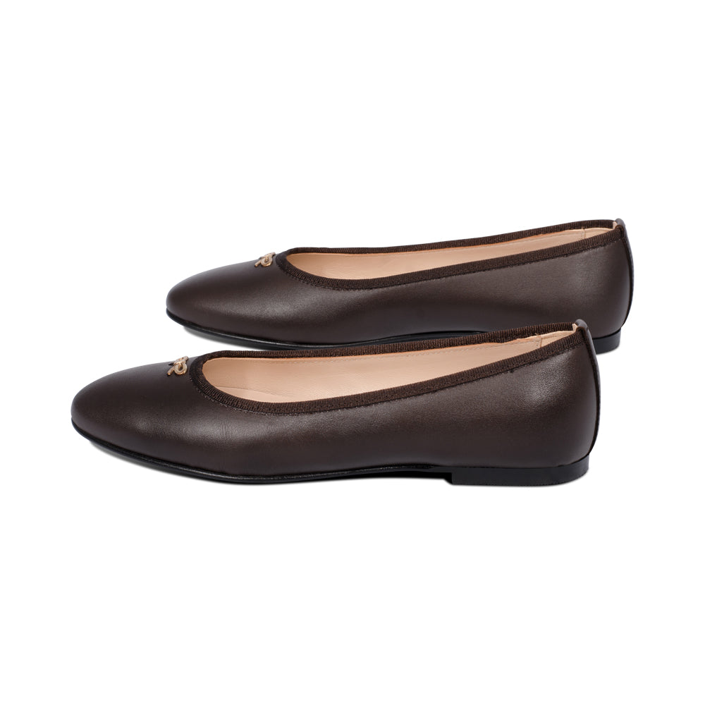 Caroline Chocolate Leather F25