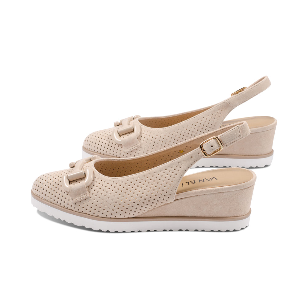 Dabry Nude Perforated Suede S25