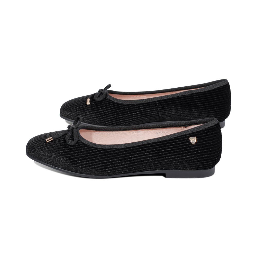 Daisy Black Corduroy Velvet F25