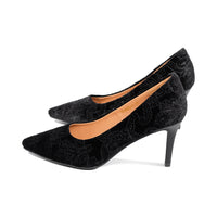 Deleware Black Embossed Velvet F25