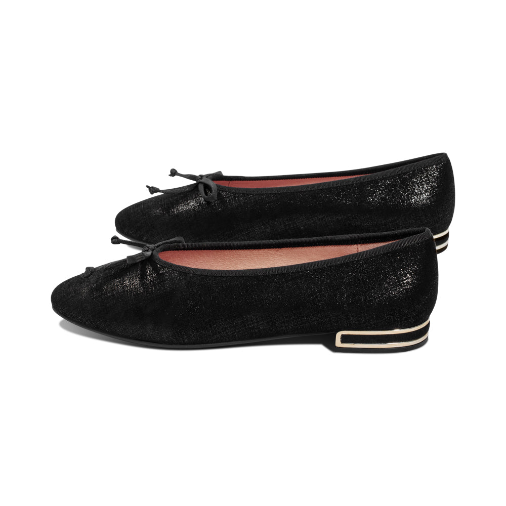Diana Black Printed Suede F25