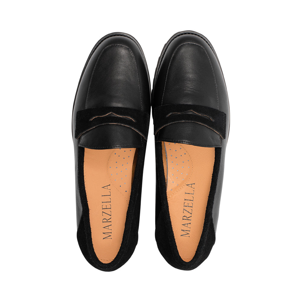 Emu Black Leather / Suede F25