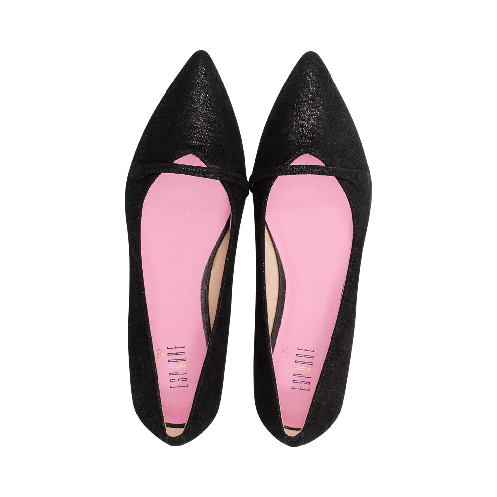 Eren Black Printed Suede F25