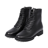 Gannet Black Leather / Black Fur F25