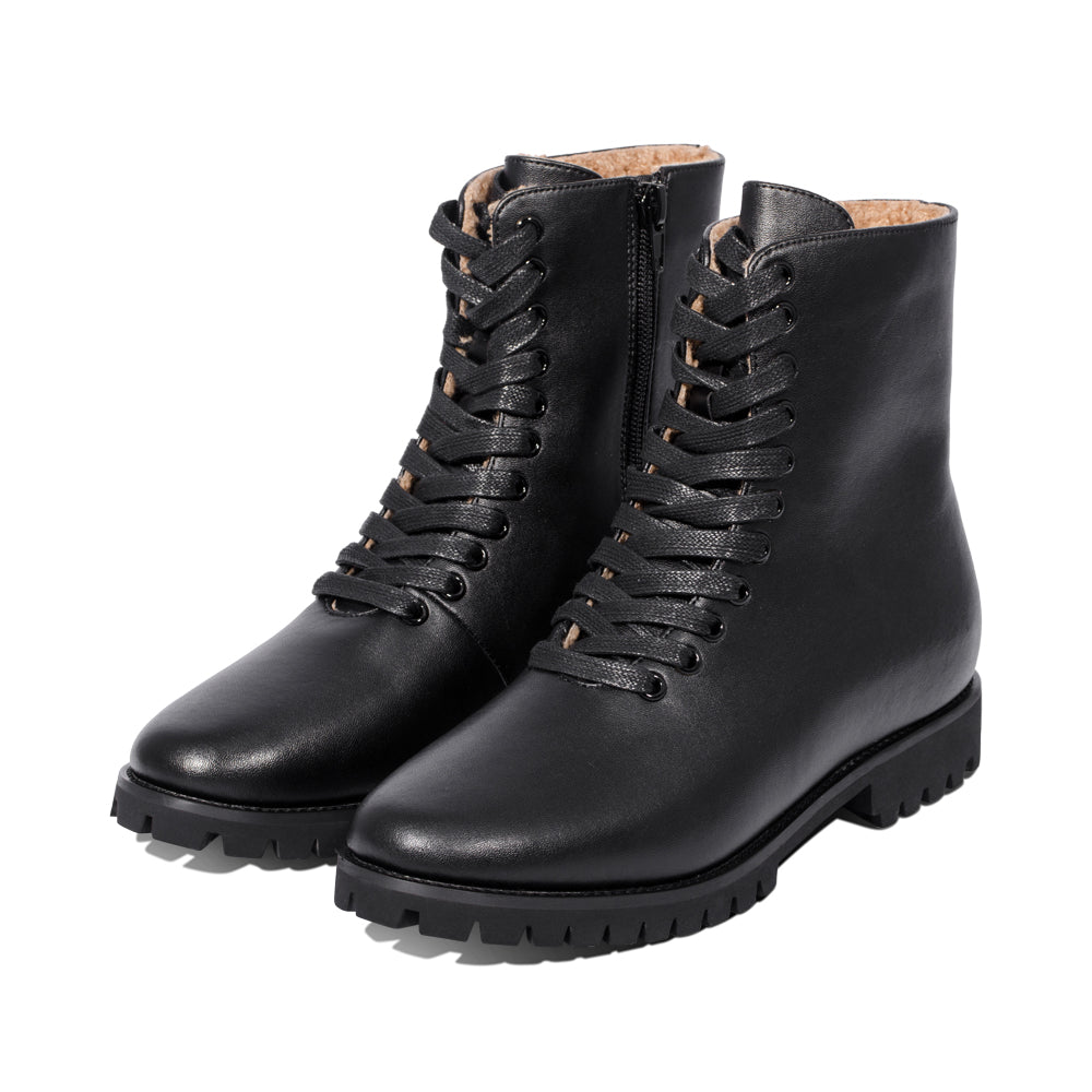 Gannet Black Leather / Natural Fur F25