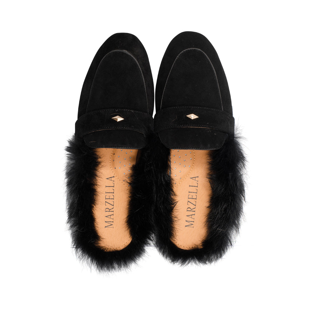 Heron Black Suede F25