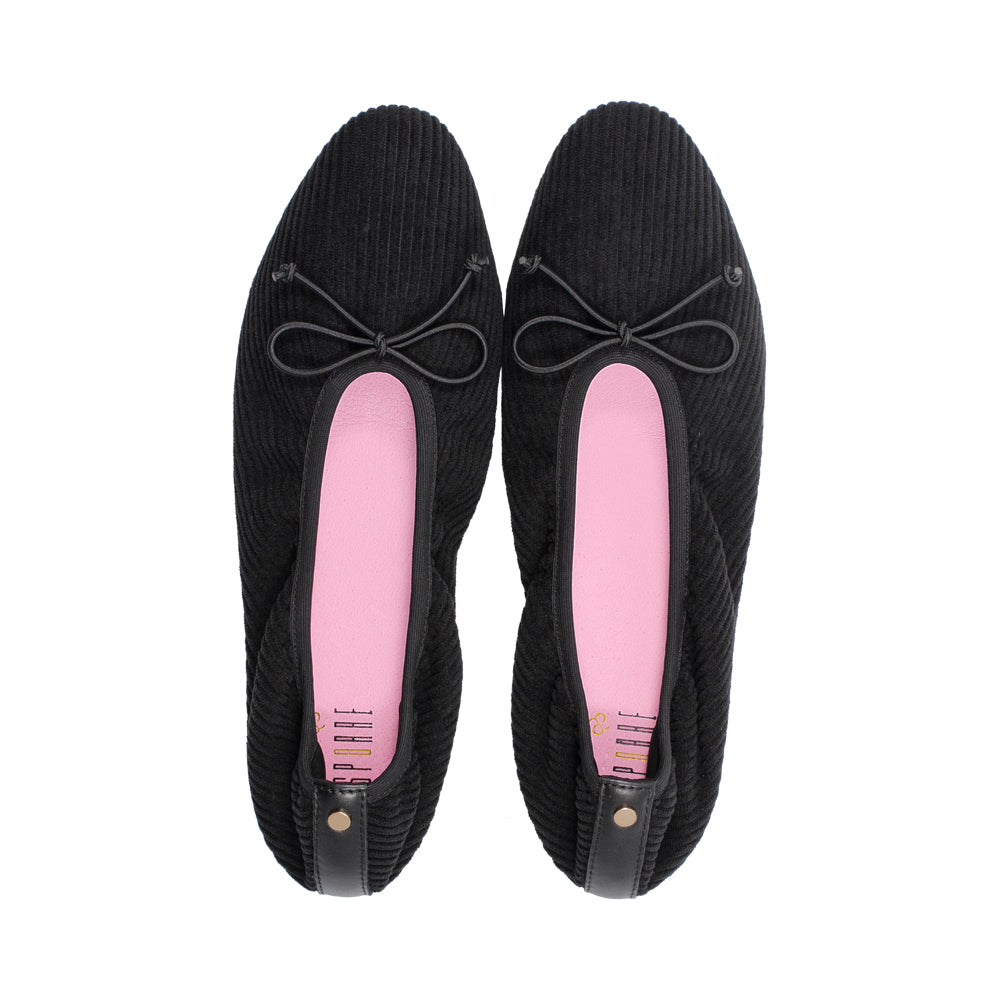 Hilda Black Corduroy F25