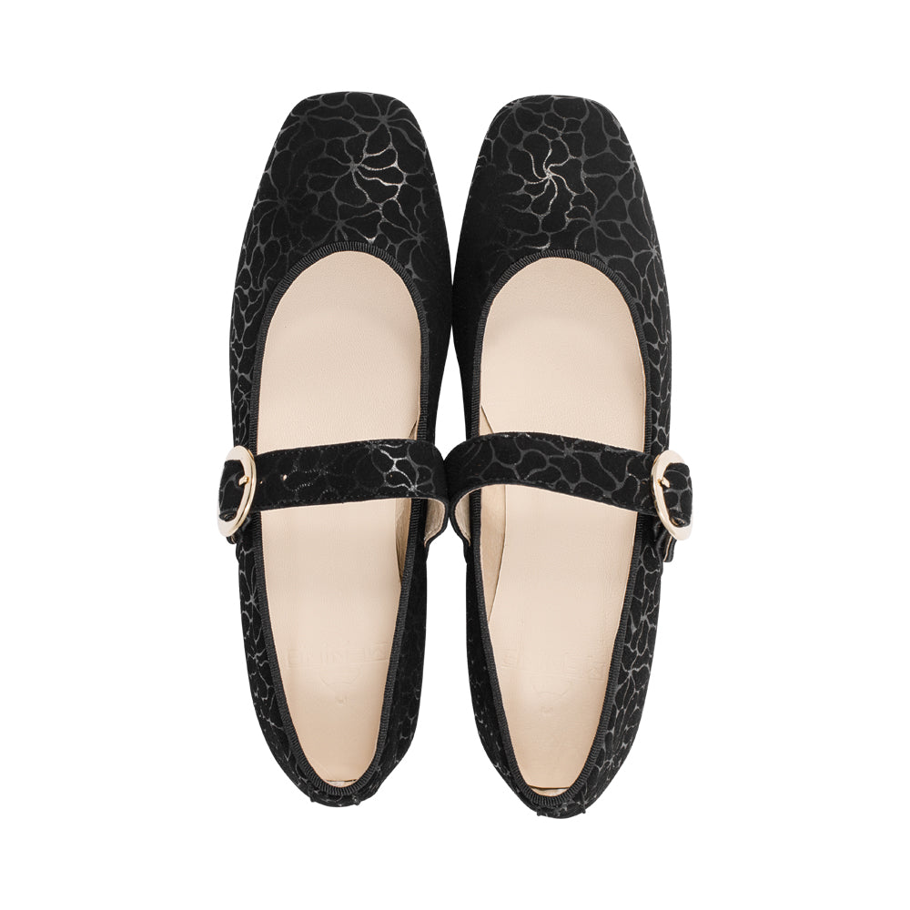 Irene Black Floral Print F25