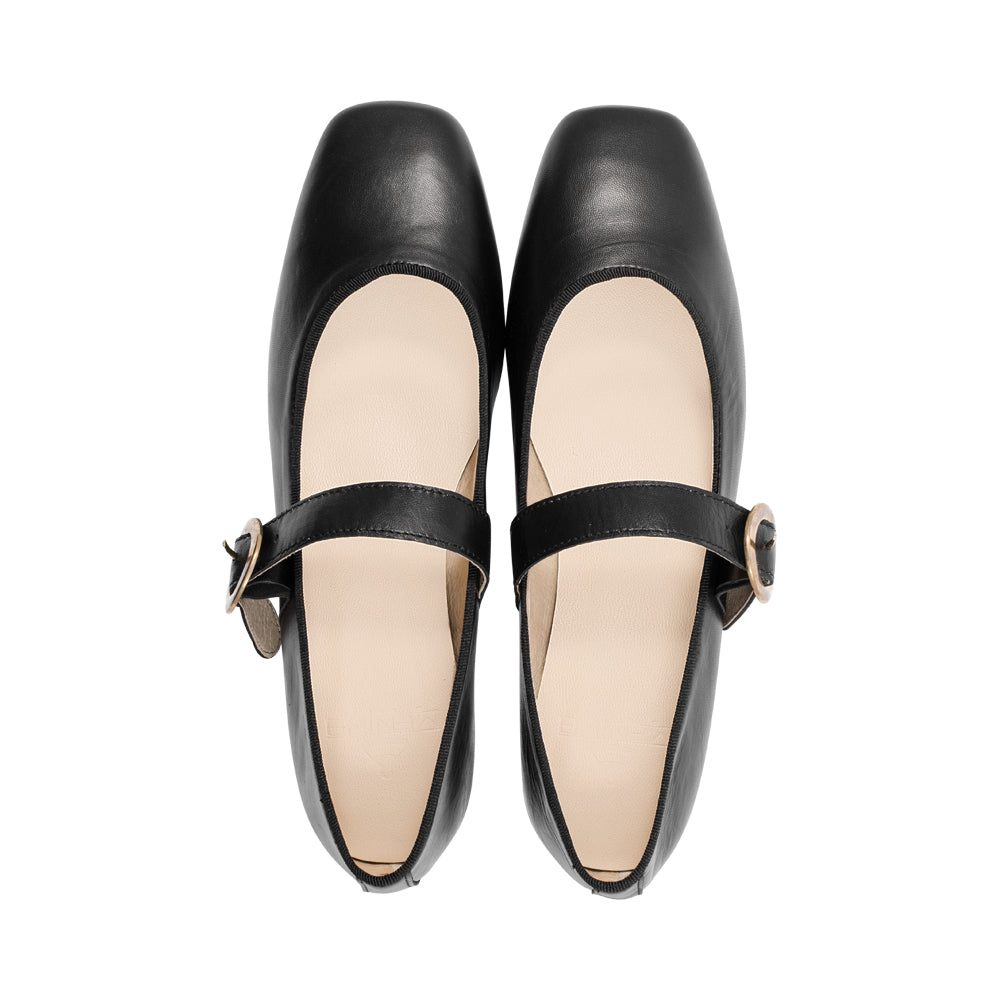 Irene Black Leather F25