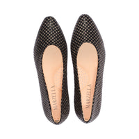 Iris Black / Gold Leather F23