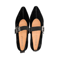 Jannie Black Hammered Velvet F25