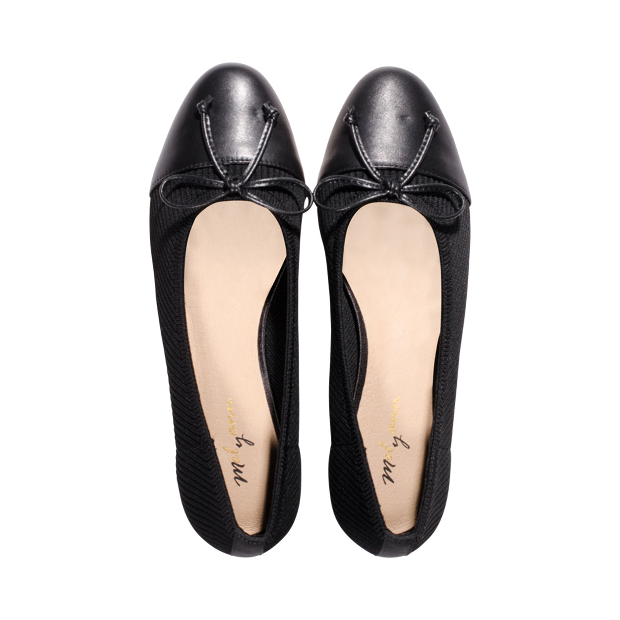 Joanne Black Knit / Leather F23