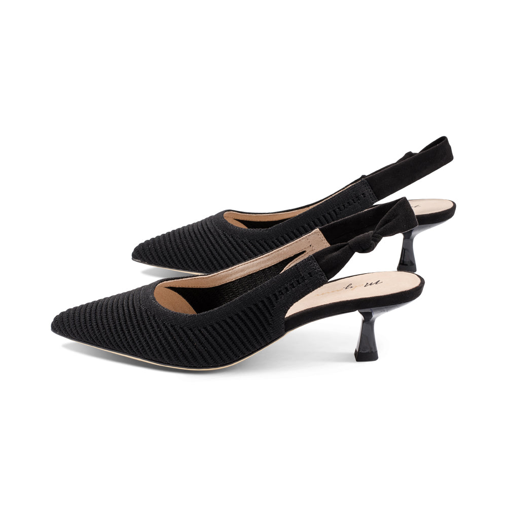 Julie Black Striped Knit S25