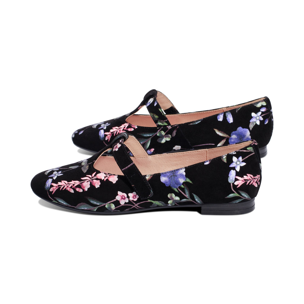 Kitty Black Multi Luxury Suede F25