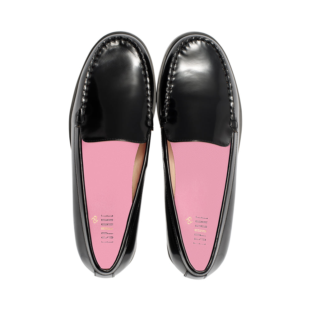 Loaf Black High Shine Leather F25