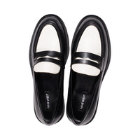 Maribel3 Black / White High Shine Faux Leather F23