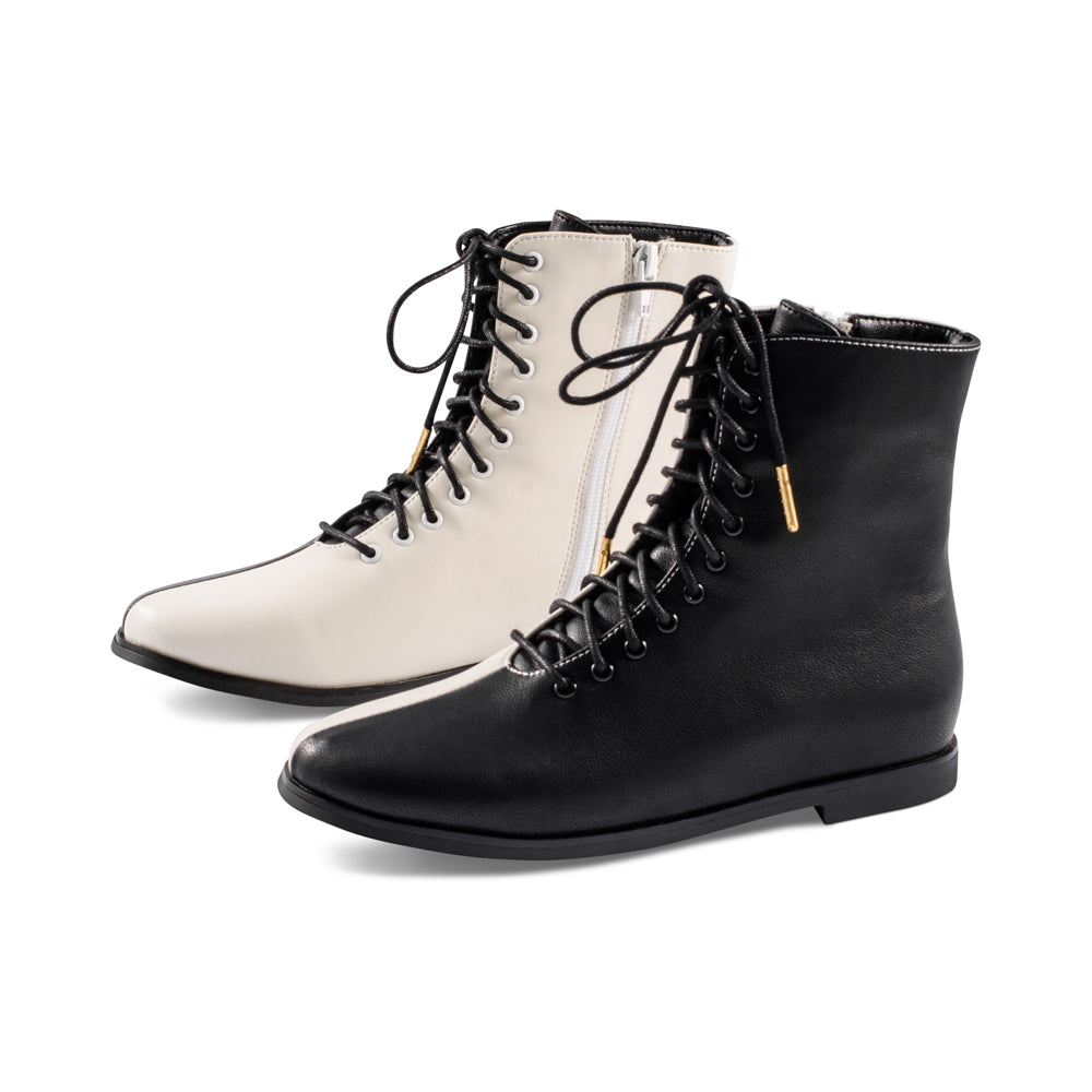 Marigold Black Leather / Ivory Leather F23