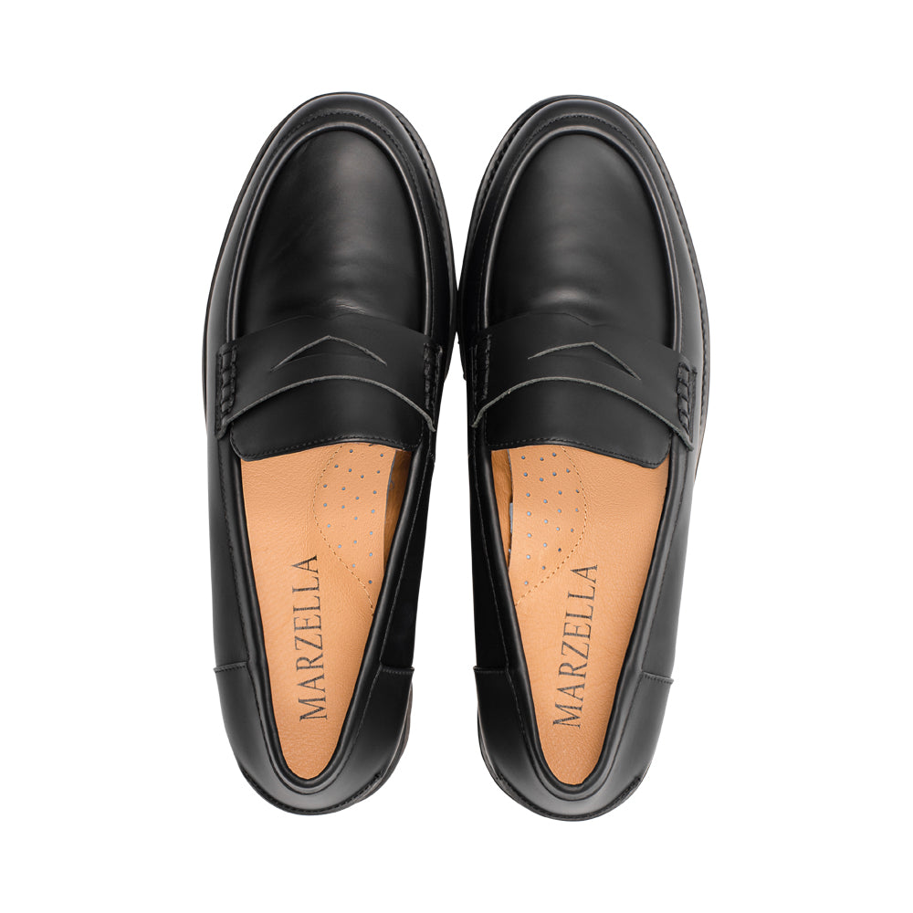 Modena Dark Black Gum Leather F25