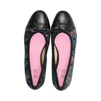 Necca Black Multi Paisley Leather F25