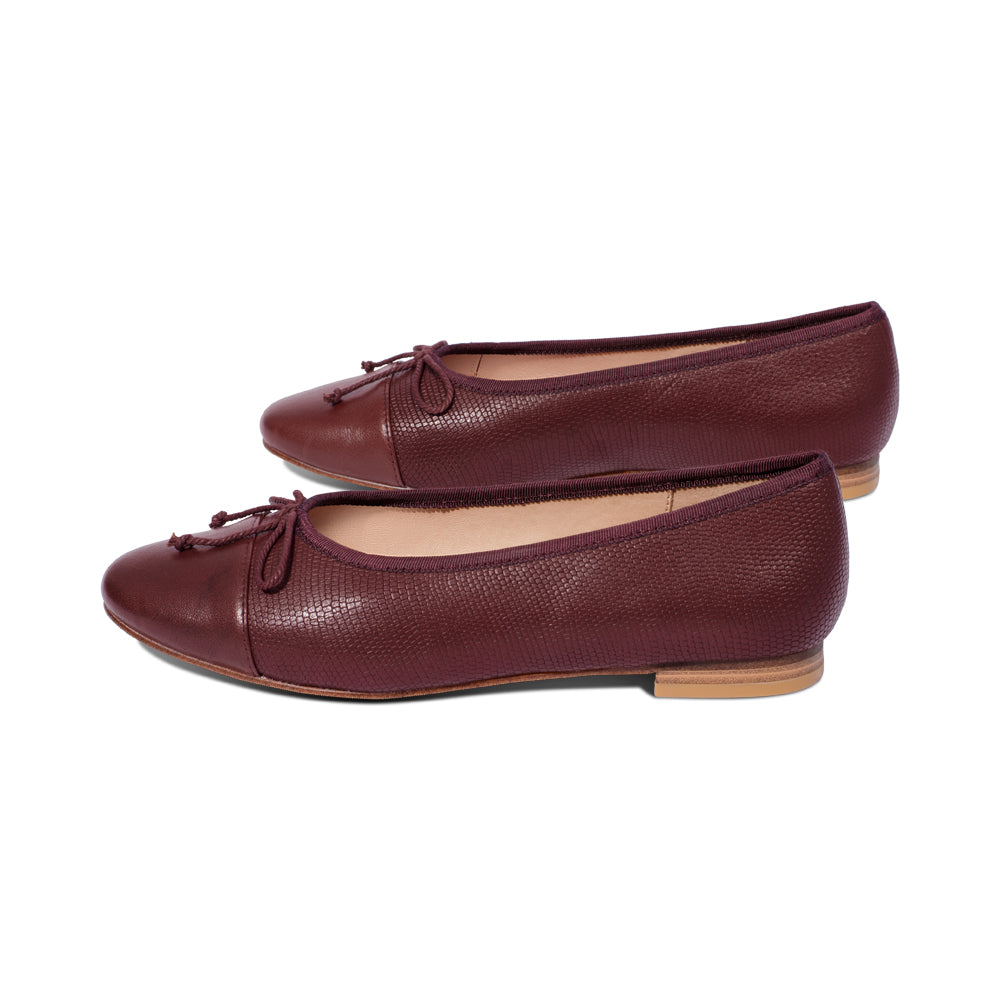 Necca Merlot Leather / Embossed F25