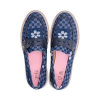 Nepe Denim Flowers Fabric S25