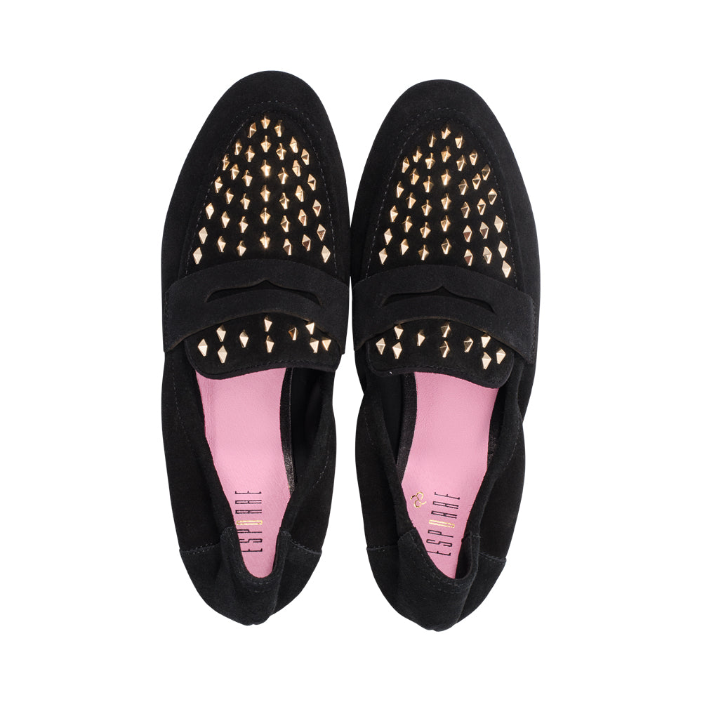 Nik Black Suede / Gold F25