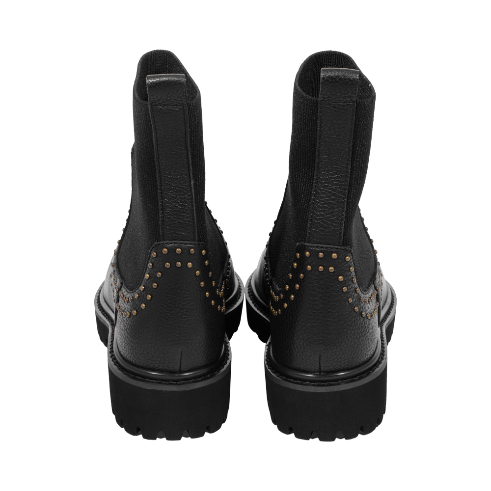 Nolack Black Granulated Leather F25