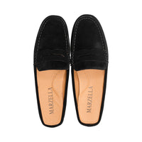 Novara Black Shiny Suede F25