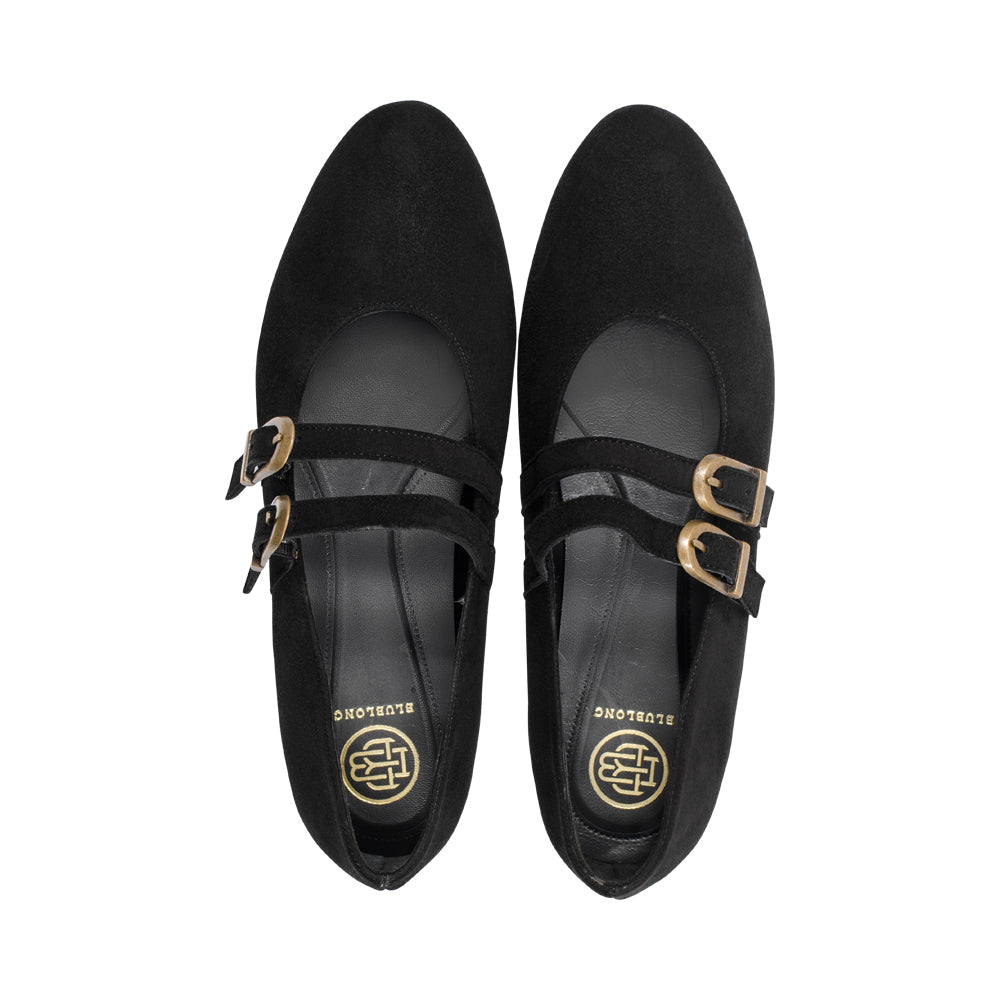 Nyla Black Suede / Leather F25