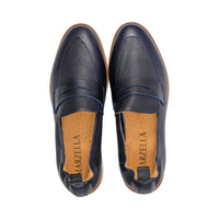 Parma Slate Blue Pebble Leather S25