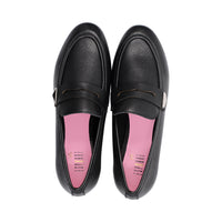 Pia Black Granulated Leather F25