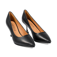 Feather Black Leather F25