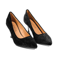 Feather Black Velvet Embossed F25