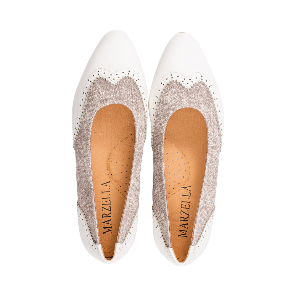 Pisa Taupe Denim Leather S25