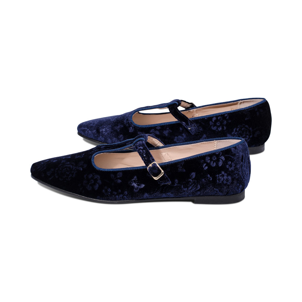 Pointe Navy Velvet F25