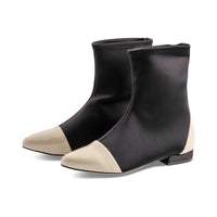 Poppy Ivory Patent / Black Lycra F23