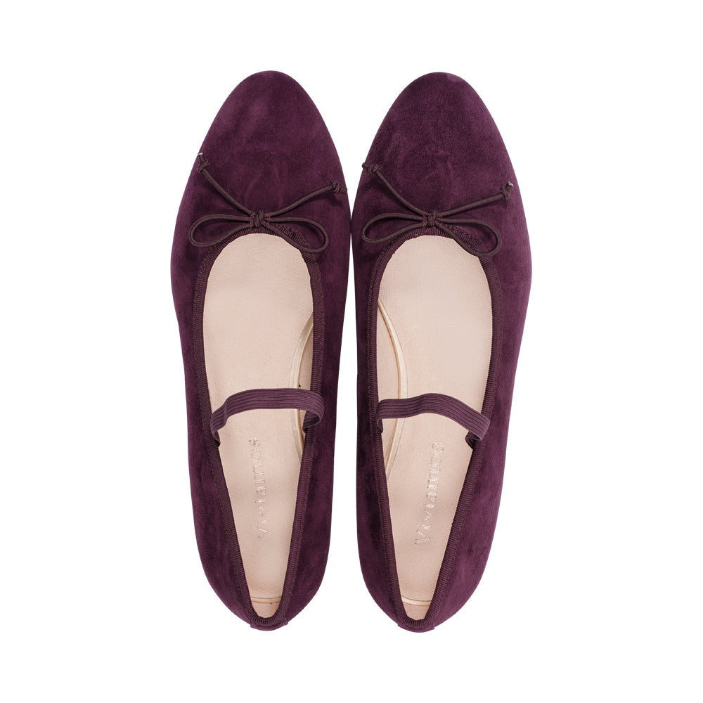 Regala Burgundy Suede F25