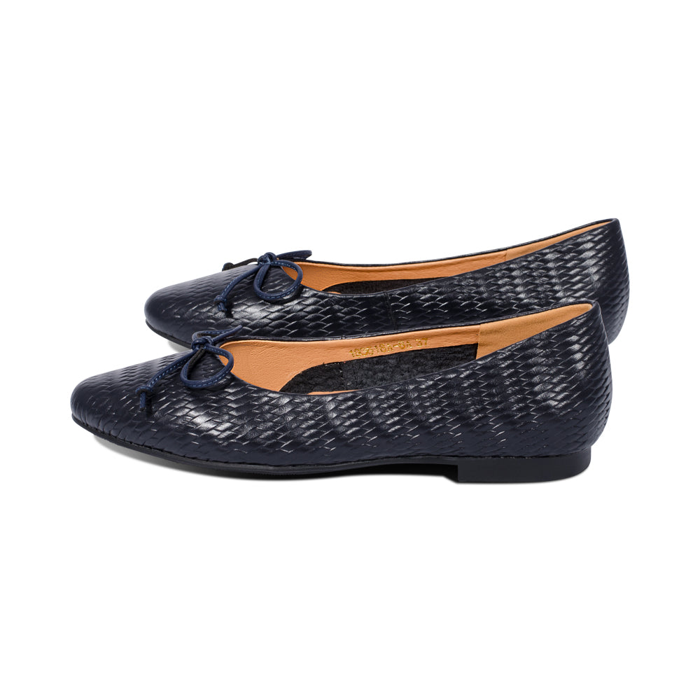 Sammy Midnight Embossed Leather F25